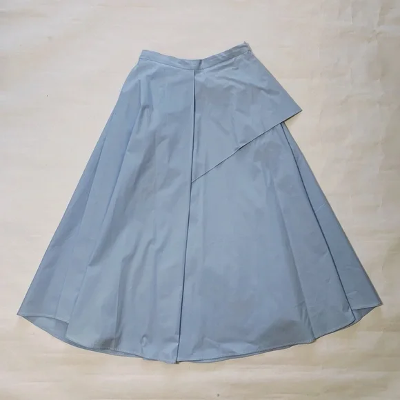 Zara Blue High Waist Midi Skirt Size XS - Picture 5 of 10
